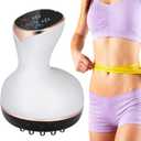 Lymphatic Drainage Massager, Cellulite Massage Tool Helps Reduce Stretch Marks & Cellulite Remover, for Belly, Legs, Arms, 30 Levels Microcurrent, Red Light, Heat and Vibration Body Engraving Machine