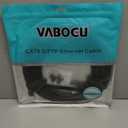 Vabogu Cat 8 Ethernet Cable, Heavy Duty High Speed Internet Network Cable, Multiple Size Options, 26AWG, 2000MHz 40Gbps with Gold Plated RJ45 Connectors, Shielded for Indoor & Outdoor Use, 15FT