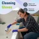 SWIFTLITE Disposable Nitrile Gloves, Food Safe, Latex-Free Powder-Free, Kitchen Rubber Gloves for Cooking and Cleaning, Medium