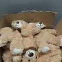 12 Pack Teddy Bears Bulk 13.5 inch Small Teddy Bear Stuffed Bears for Baby Shower Centerpiece Decorations for Christmas Valentine's Mother's Day for Kids or Adults (12 Light Brown)