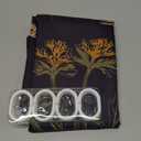 AMBZEK Western Cowboy Black Dark Shower Curtain 60Wx72L Inch Cactus Desert Cow Skull Bull Horse Country Rustic Farmhouse Artwork Cloth Fabric Waterproof Polyester Bathroom Decor Set with 12 Pack Hook