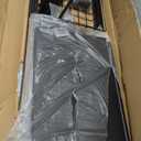 Kitchen Storage Cart, Rolling Snack Cart, 23.6W 4 Tier Fruit Basket Stand, Metal Pantry Storage with Stackable Wire Basket, Black (4Tier2basket)