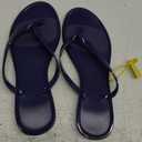 Flip Flops for Women Jelly Shoes Thong Sandals Jellies Flats Clear Slipper Summer Beach Pool Slides Size 10 Slip On Quick Drying Soft 39 Dark Blue