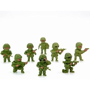 Entervending Army Men Action Figure - Small Soldiers Toys for Kids - 10 Pcs Army Soldier Toy Playset - Military Toys - Toy Army Men - Army Party Decorations