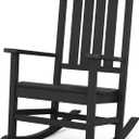 POLYWOOD R100BL Presidential Rocking Chair, Black