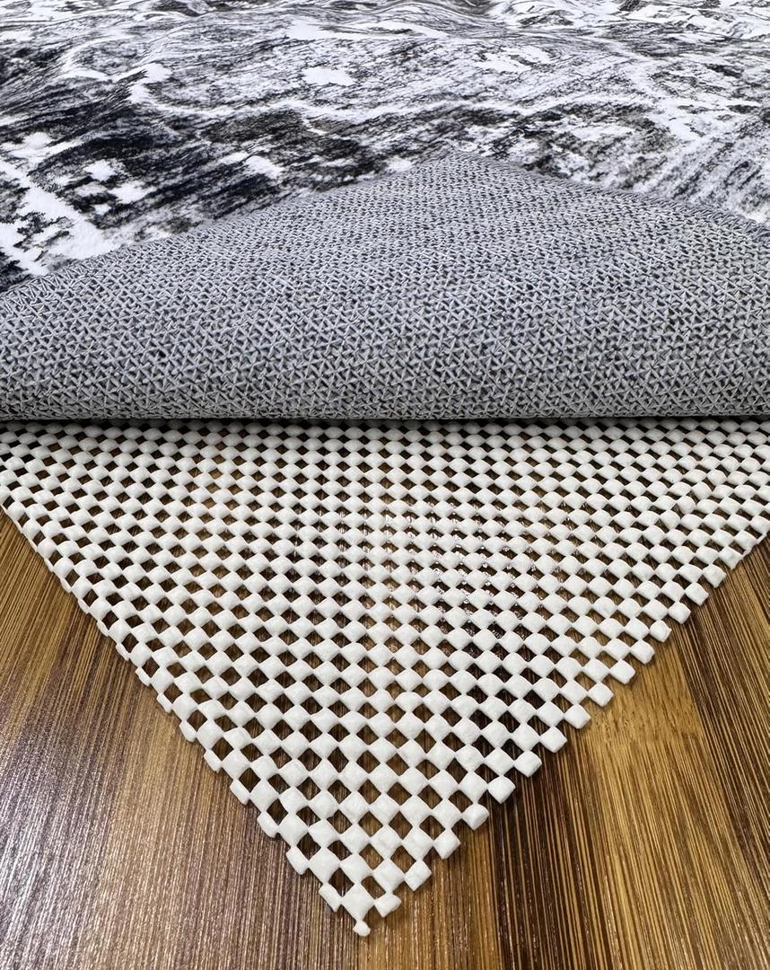 Rug Gripper Pad for Hardwood Floors & Tile Floor - Non Slip Area Rug Pads - Under Carpet Anti Skid Mat - Non Skid Rug Backing, 5x8 Ft