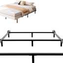 9 Inch Metal Bed Frame Full Size, Compatible with Most Brand Box Spring Or Mattress, 9-Leg Support Bed Base, Headboard Attachable, Noise-Free, Easy Assembly, Black