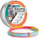 Trail Tail Calming Collar for Cats, Cat Calming Collars for Cat Anxiety Relief, 60 Days Adjustable Waterproof TPE, Pheromone Collar Helps Calm During Loud Noises and Separation (Rainbow, 1 Pack)