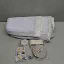 Magnetic Screen Door Fit Door Size 2882 inch, Screen Itself Size:30"x83", Hands Free Self Sealing, Full Frame Magic Tape Mesh Screen Door with Magnets Heavy-Duty Mesh Curtain for Entry Door-White