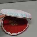 AIBEARTY Cute Seashell Shape Crossbody Purse Small Shoulder Bag with Chain for Women Little Girls (Sequin White)