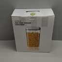 Melovom 4 Pcs Large Pop Airtight Food Storage Containers Set with Lids, 4.2Qt/4L Food Containers with Scoop, Kitchen Pantry Organization and Storage, BPA Free Stackable Cereal Container (4 * 4.2Qt)