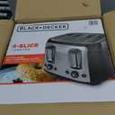 BLACK+DECKER 4-Slice Toaster, Extra Wide Slots, 7 Shade Settings, 1400 Watts, Frozen and Bagel Buttons, Toast Shade Selector, Extra Lift