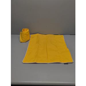 MIULEE Pack of 2 Decorative Outdoor Waterproof Pillow Covers Square Garden Cushion Sham Throw Pillowcase Shell for Patio Tent Couch 18x18 Inch Yellow