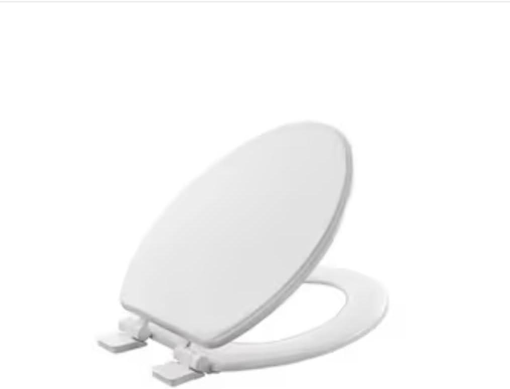 Moments Slow-Close & Easy Lift-Off Elongated Wood Toilet Seat