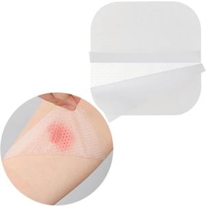 Wound Contact Layer Adaptic Non-adhering Wound Dressing Pads Transparent Skin Tears Silicone Bandages Sheets for Abrasion Pressure Sore Venous Arterial Ulcer 4"x4" (Pack of 10)