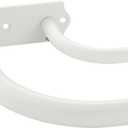 Double Curtain Rods Matte White, Double Curtain Rod for Window 28-48 Inches, Room Darkening Double Curtain Rods, 1 Inch Front and 5/8 Inch Back Double Drapery Rod Wrap Around Double Window Rods