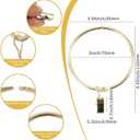 Openable Curtain Rings with Clips,3inch Inner Diameter,Heavy Duty Rustproof Metal Decorative Vintage Drapery Rings Curtain Clips Rod Hangers Door Curtain and Shower Curtain Rings Gold Zocang