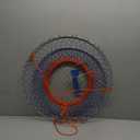 Palmyth Wire Grid Bottom Crab Nets Two Ring Crab Kit with Harness and Bait Clip 24” X 20” X 12”