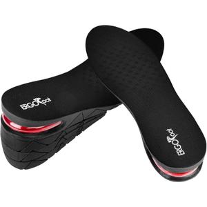 ERGOfoot Height Increase Insoles for Men Women, Adjustable Invisible Shoe Lifts & Height Boosters, Fits Dress Shoes and Casual Footwear