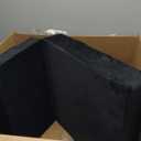 HOMBYS Foam Recliner Chair Cushions for Elderly, 4" Thick Chair Pads with Back Support for Office, Non-Slip Medium Firm Seat Cushion with Lumbar Pillow (Black, 22"x22"+13" Backrest)