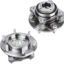 Autoround 2-Pack 2WD Front Wheel Bearing and Hub Assembly 950-004 fits for Toyota Tacoma 05-19 / 4Runner 03-19 / FJ Cruiser 07-09 RWD, 6 Lugs