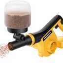 Cordless Handheld Spreader Compatible with Dewalt 20V for Fertilizer, Grass Seed and Ice Melt, Multi-Use Seed Spreaders for Lawns with Adjustable Openings(No Battery)