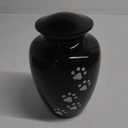 Eternal Harmony Large Pet Urns for Dogs with Secure Seal, Velvet Bag & Anti-Slip Felt Bottom, Animal Urn for Dog Ashes, Cat Ashes & Any Pet Up to 122 lbs (Black, Large)