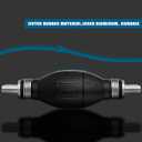 BBTO 4 Pieces Black Primer Bulb Rubber Fuel Pump Transfer Vacuum Fuel Primer Bulb Marine Gas Siphon Hand Pump Outboard Line for Petrol Marine Boat Accessories(1/4'' 6 mm)