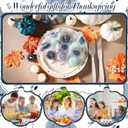 Treela 24 Set Pumpkin Candles Fall Baby Shower Party Favors for Guests Little Pumpkin Thank You Return Gifts Bulk for Thanksgiving Autumn Baby Shower Wedding Favors (Gray Green)