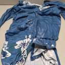 Deyeek Hospital Gowns for Women Tear Away Snap Open Back Dress Long Sleeve Post Surgery Adaptive Nightgown with Pockets No Size