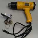 SEEKONE Heat Gun 1800W 122-120250- 650Fast Heating Heavy Duty Hot Air Gun Kit Variable Temperature Control Overheat Protection with 4 Nozzles for Crafts, Shrinking PVC, Stripping Paint(5.2FT)