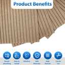 10 Pack Acoustic Panels,Thicker 0.47"Self-Adhesive Soundproof Wall Panels,High Density Sound Proof panels for Walls, Office, Reccording Studio, Home,Living Room-Deep CamelSize-48*24 inch
