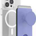 PopSockets Phone Wallet with Expanding Grip and Adapter Ring for MagSafe, Phone Card Holder, Wireless Charging Compatible, Wallet Compatible with MagSafe - Deep Periwinkle