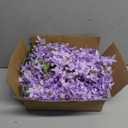 Lvydec Wisteria Artificial Flowers Garland, 4 Pcs Total 28.8ft Artificial Wisteria Vine Silk Hanging Flower for Home Garden Outdoor Ceremony Wedding Arch Floral Decor (Light Purple)