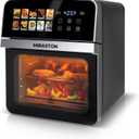 10QT Air Fryer Toaster Oven Combo with 10 Presets, Family Size Compact Oven for Roasting Whole Chicken/Double Cooking, Stainless Steel Interior, Easy Clean, Includes 2 Accessories & Recipe, Extra Large