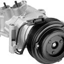197384 Air Conditioner AC Compressor with Clutch Compatible with Mazda 3 2014-2018, CX-5 2013-2020, 3 Sport 2014-2018, 2.0L 2.5L GAS, Replaces 198384, KD4561450, KD4561450A
