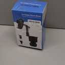 Belinous Car Cup Holder Expander with Phone Holder, 2 in 1 Car Phone Mount & Cup Holder Adapter with Adjustable 360° Rotation Gooseneck, U-shaped Handle Slot, Fits for iPhone, Samsung, Drinking Bottle