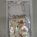 Woman Flower Case for Galaxy Z Flip 5 Cute Design, Vintage Red Floral Case for Samsung Galaxy Z Flip 5 Girly Style, Lovely Protective Case for Z Flip 5 PU Leather Cover