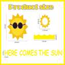 Fuutreo Summer Sun Sunshine Bulletin Board Decoration Set Yellow Sun Paper Cutout Classroom Decor for Boy Girl DIY Craft Photo Summer Kindergarten Preschool Party Favor Supply