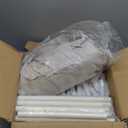 EagleStone 2-in-1 Kids Tent,Large Play Tent with Padded Mat and Lights,Kids Playhouse with 2 Doors & 4 Windows,2 Large Side Pockets,Indoor Outdoor Kid Play Tent for Toddlers,53" x40" x 51" (Double Door White)