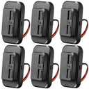 Frienda 6 Pieces 12V USB Automotive USB Panel Mount 12V USB Outlet Multi Switch Panel Car Outlet Socket Power Dual Port 12V 24V Quick Car Port for Cars Bus ATV RV Boat Truck, 3.1 A