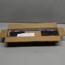 Industrial Curtain Rods for Windows 28 to 48 Inches, Blackout Wrap Around Curtain Rod, for Indoor and Outdoor, 7/8 Inch Diameter, 33 to 45 Inches, Black