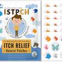 3 x Bite Itch Relief Patches for Kids and Adult, Colorful Itch Relief Stickers, Natural Anti Itch Patches - Travel and Camping Essential (54 Counts)