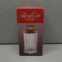 34oz Acrylic Storage Jar, Airtight Lid with Silicone Sealing Ring, Ideal Canister Container for Sugar, Tea, Spices, Herbs, Shells, Bath Salt, Christmas Decorative Apothecary Jars (Standard 1000 ml)