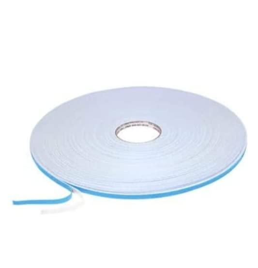 Double-Sided Foam Tape - 3/8 in x 1/16 in x 164 ft (50 m) Roll - Closed-Cell PE Polyethylene Weatherproof Glazing Seal - Windows, Mirrors & Vehicle Molding