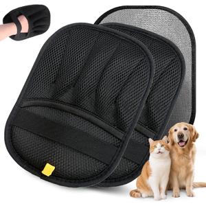 2 Packs Pet Hair Removal Glove,Pet Hair Remover for Cat & Dog,New Upgraded Electrostatic Gloves Pet Hair,Reusable Electro Static Pet Hair Remover Electrostatic Gloves for Furniture,Couch