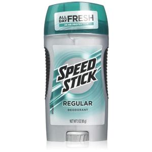 Speed Stick by Mennen Deodorant, Regular 3 oz (Pack of 4)