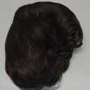 Men Short Brown Wig Handsome Male Daily Costume Synthetic Full Wigs Natural Brown Hair Replacement Wig(Fit 21inch-22.5inch Head Circumference)