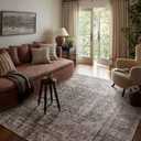 Loloi Amber Lewis Georgie Collection GER-08 Lagoon/Beige 5'-0" x 7'-6", .19" Pile Height, Area Rug