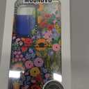 MOSNOVO Case for Samsung Galaxy S24 Ultra, [Buffertech 6.6ft Military-Grade Drop Protection] [Anti Peel Off Tech] Clear TPU Bumper Phone Case Cover Design - 70's Psychedelic Groovy Art